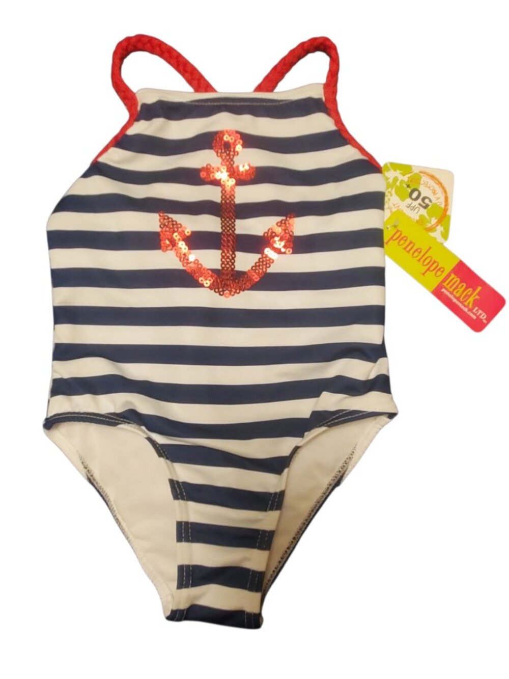 Penelope Mack Little Girl's Sailor Style Bathing Suit